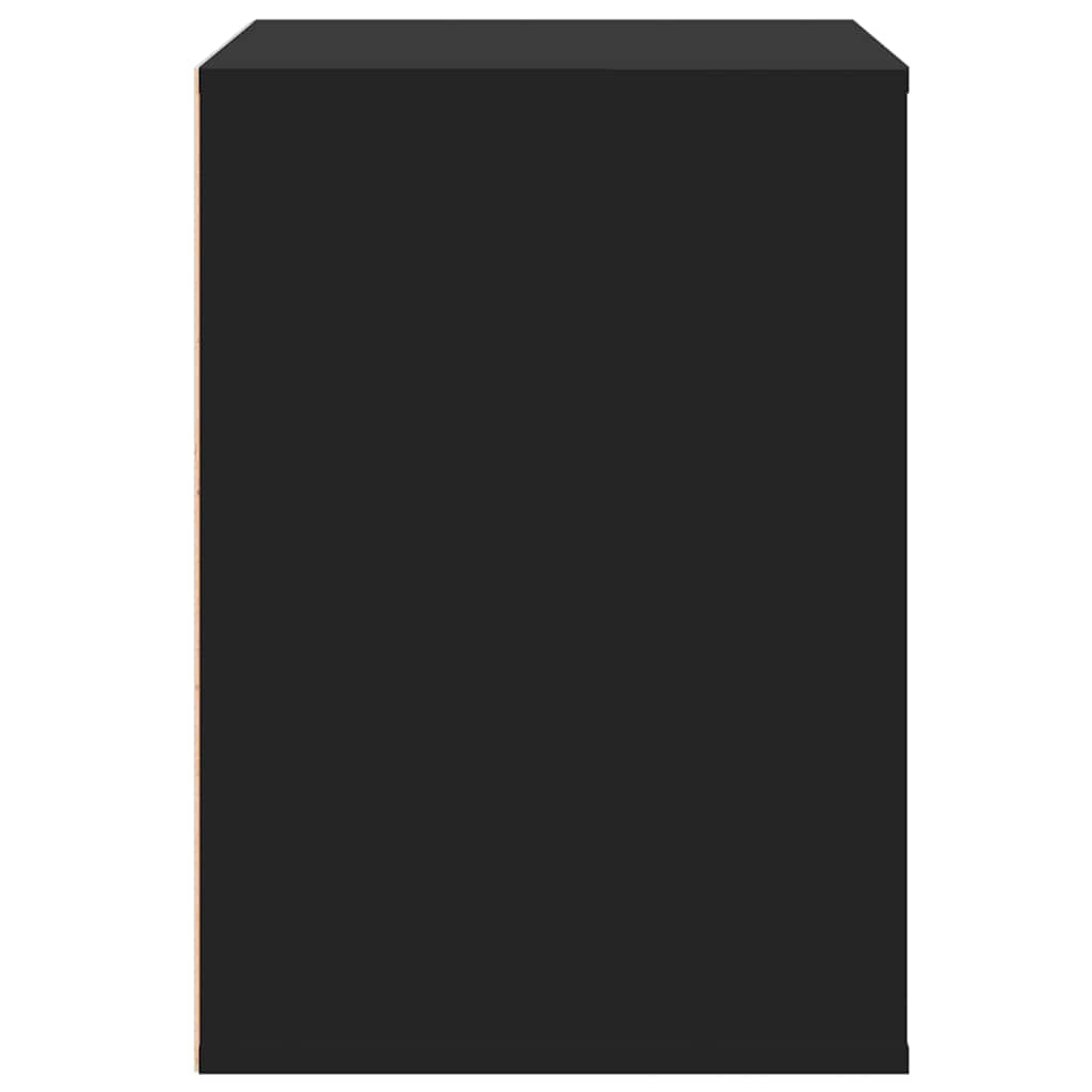 Corner Chest of Drawers Black 80x41x58 cm Engineered Wood