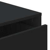 Corner Chest of Drawers Black 80x41x58 cm Engineered Wood