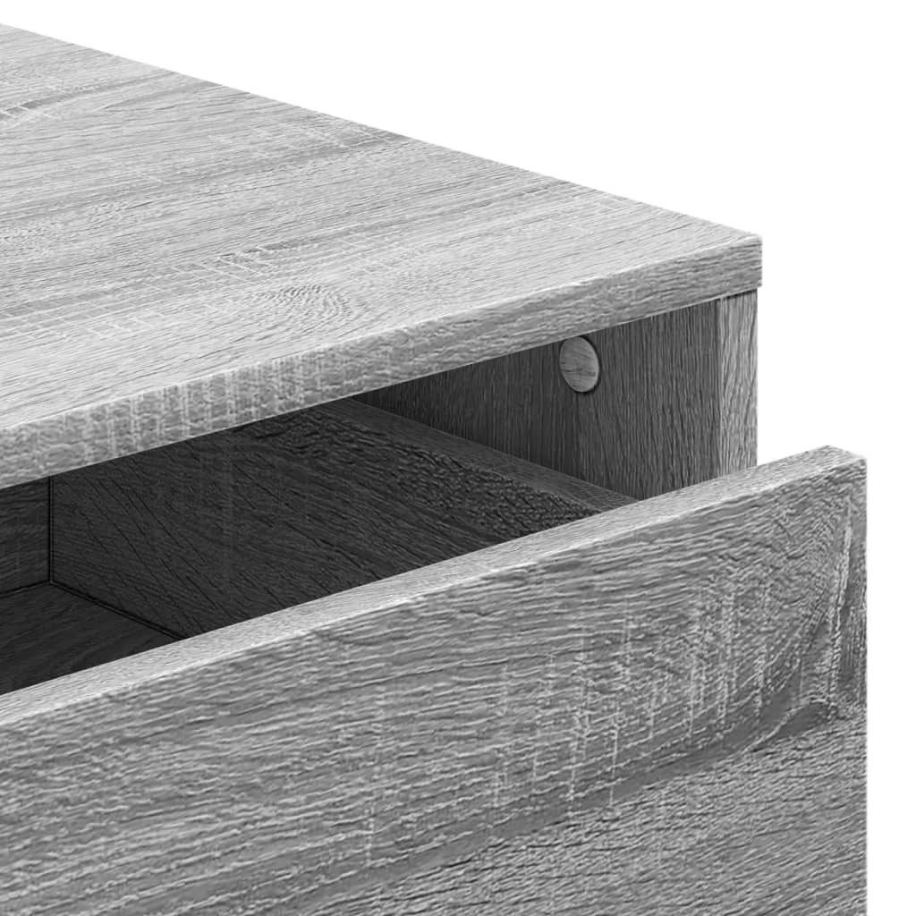 Corner Chest of Drawers Grey Sonoma 80x41x58 cm Engineered Wood