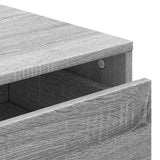 Corner Chest of Drawers Grey Sonoma 80x41x58 cm Engineered Wood