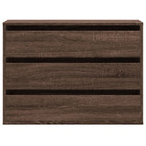 Corner Chest of Drawers Brown Oak 80x41x58 cm Engineered Wood