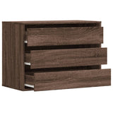 Corner Chest of Drawers Brown Oak 80x41x58 cm Engineered Wood