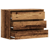 Corner Chest of Drawers Old Wood 80x41x58 cm Engineered Wood