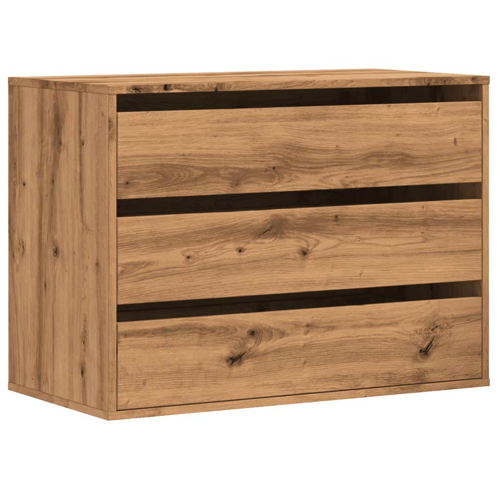 Corner Chest of Drawers Artisian Oak 80x41x58 cm Engineered Wood