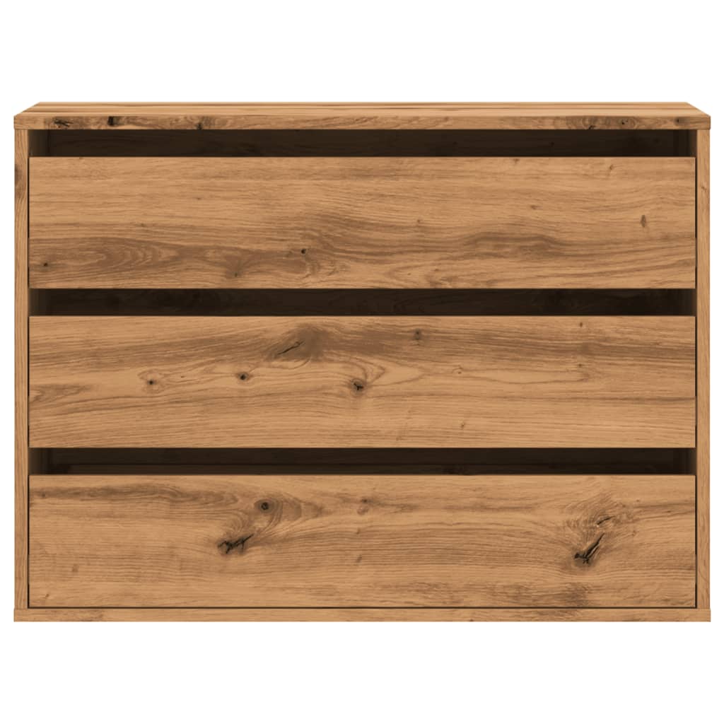 Corner Chest of Drawers Artisian Oak 80x41x58 cm Engineered Wood