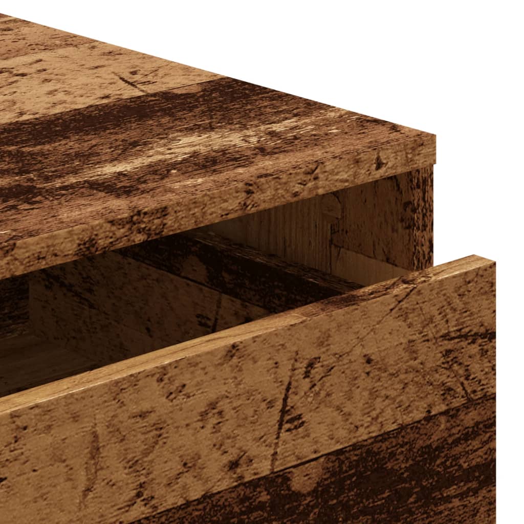 Corner Chest of Drawers Old Wood 40x41x76 cm Engineered Wood
