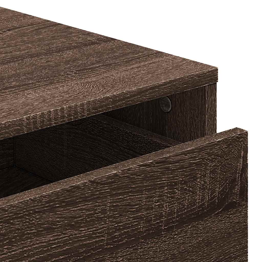 Corner Chest of Drawers Brown Oak 60x41x76 cm Engineered Wood