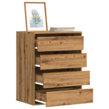 Corner Chest of Drawers Artisian Oak 60x41x76 cm Engineered Wood