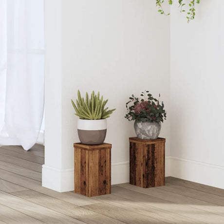 Plant Stands 2 Pcs Engineered Wood