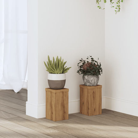 Plant Stands 2 Pcs Engineered Wood