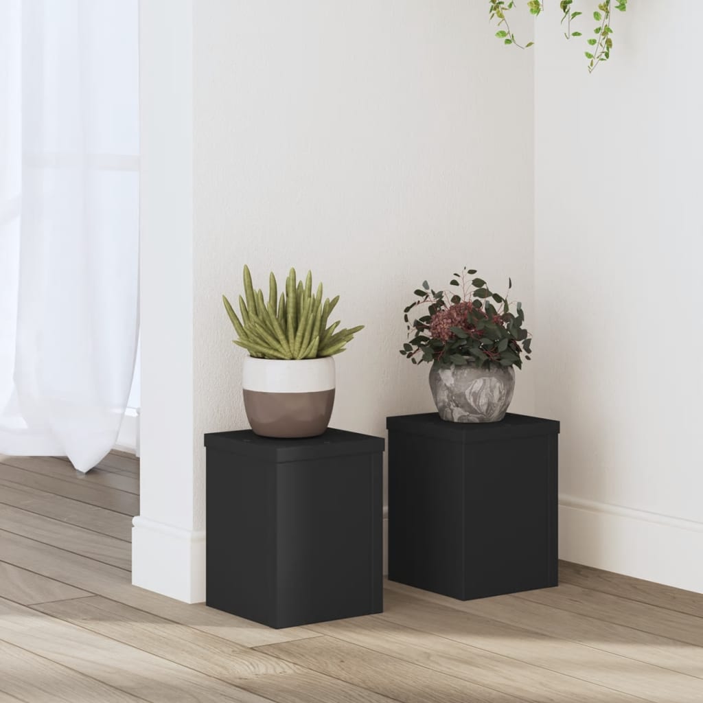 Plant Stands 2 Pcs Engineered Wood