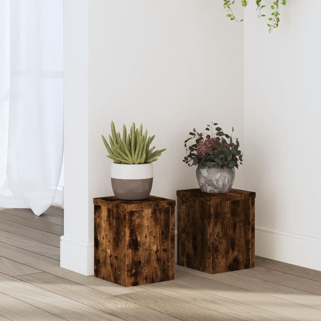 Plant Stands 2 Pcs Engineered Wood