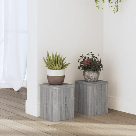 Plant Stands 2 Pcs Engineered Wood