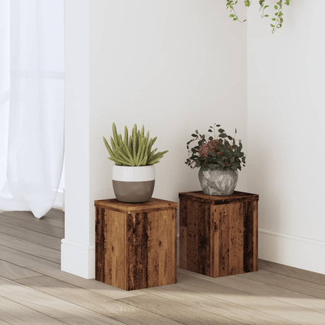 Plant Stands 2 Pcs Engineered Wood