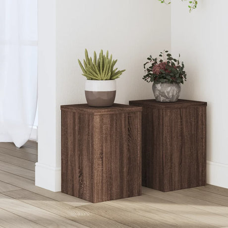 Plant Stands 2 Pcs Engineered Wood