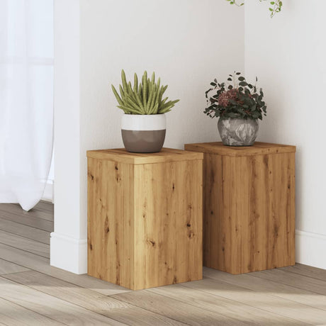 Plant Stands 2 Pcs Engineered Wood