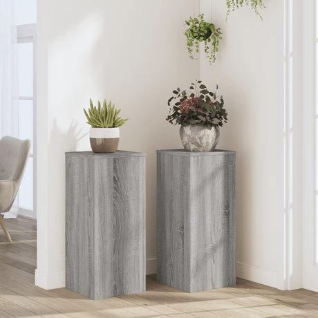 Plant Stands 2 Pcs Engineered Wood