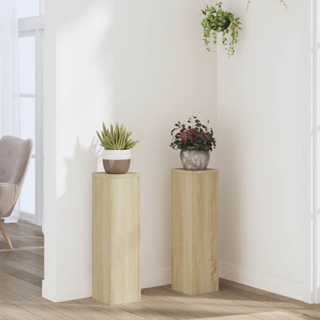Plant Stands 2 Pcs Engineered Wood