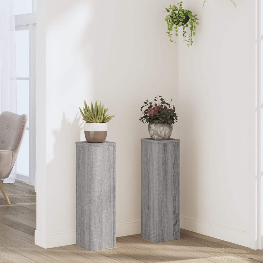 Plant Stands 2 Pcs Engineered Wood