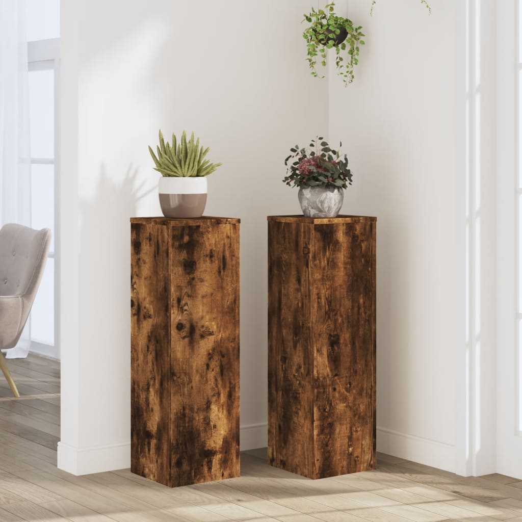 Plant Stands 2 Pcs Engineered Wood
