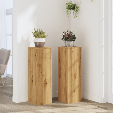 Plant Stands 2 Pcs Engineered Wood