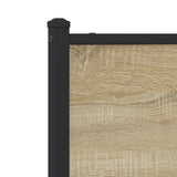 Metal Bed Frame without Mattress Sonoma Oak 107x203 cm