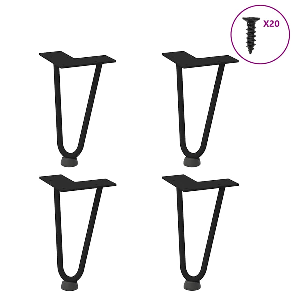 Hairpin Legs For Coffee Table 4 Pcs Solid Steel