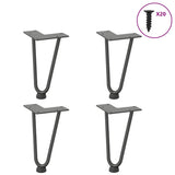 Hairpin Legs For Coffee Table 4 Pcs Solid Steel