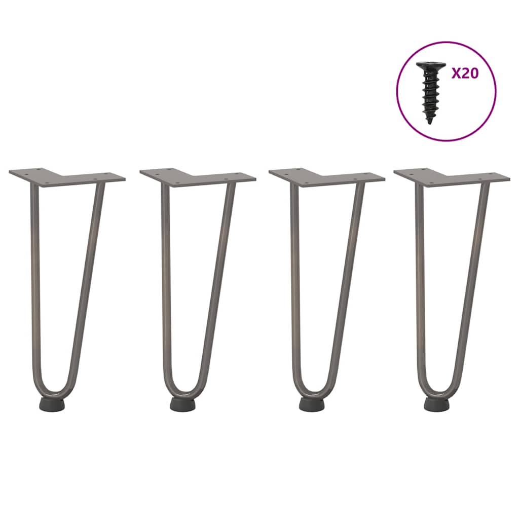 Hairpin Legs For Coffee Table 4 Pcs Solid Steel