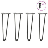Hairpin Legs For Coffee Table 4 Pcs Solid Steel