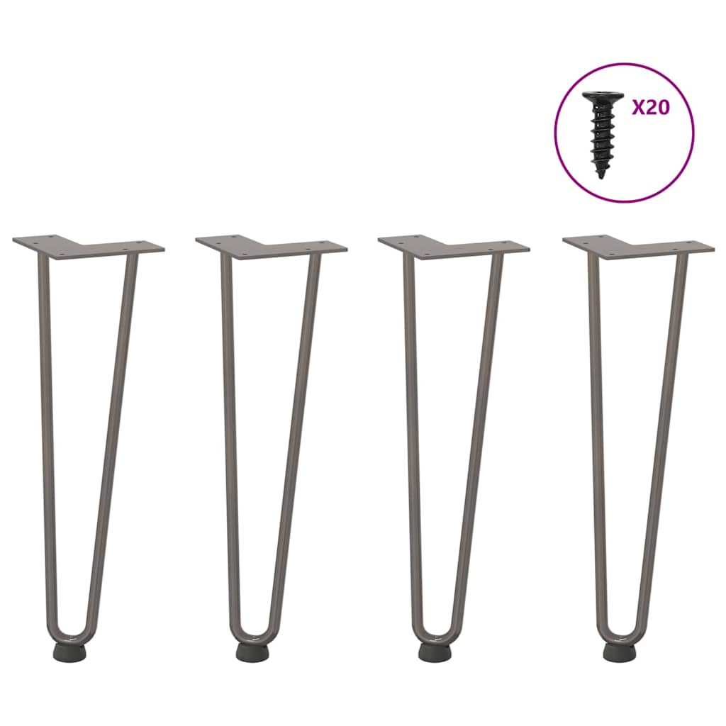 Hairpin Legs For Coffee Table 4 Pcs Solid Steel