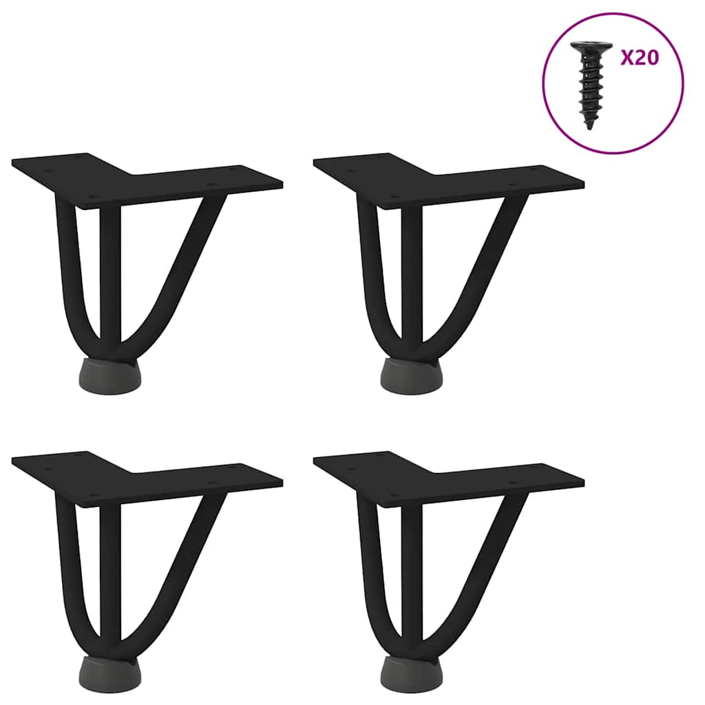Hairpin Legs For Coffee Table 4 Pcs Solid Steel