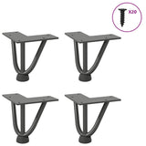 Hairpin Legs For Coffee Table 4 Pcs Solid Steel