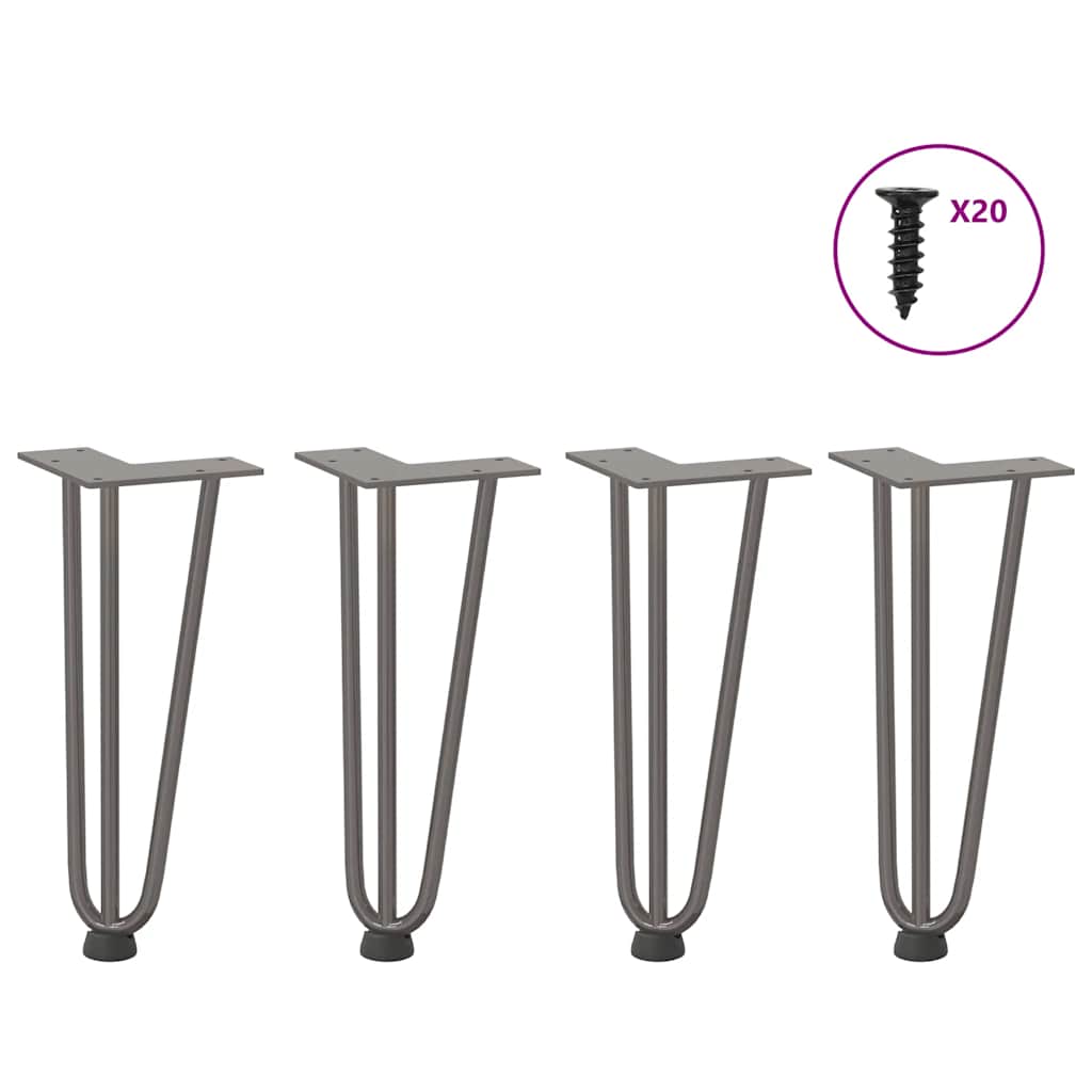 Hairpin Legs For Coffee Table 4 Pcs Solid Steel