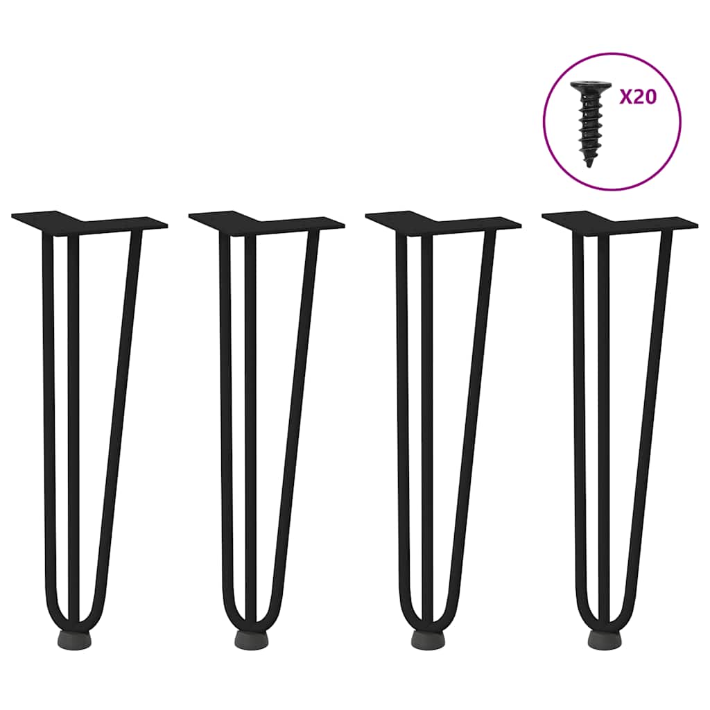 Hairpin Legs For Coffee Table 4 Pcs Solid Steel