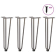 Hairpin Legs For Coffee Table 4 Pcs Solid Steel
