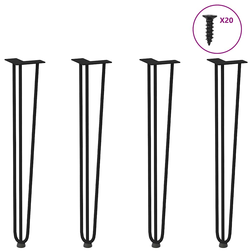 Hairpin Legs For Coffee Table 4 Pcs Solid Steel