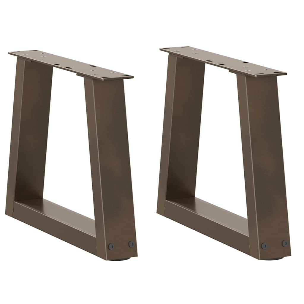 Dining Table Legs V-Shape 2 Pcs Steel