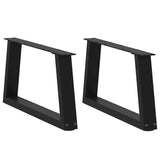 Dining Table Legs V-Shape 2 Pcs Steel