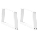 Dining Table Legs V-Shape 2 Pcs Steel