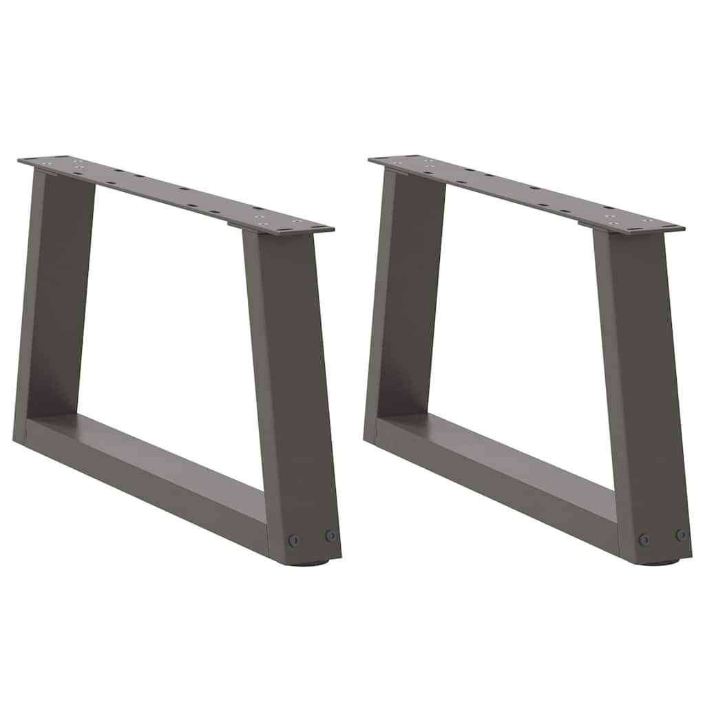Dining Table Legs V-Shape 2 Pcs Steel