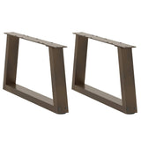 Dining Table Legs V-Shape 2 Pcs Steel