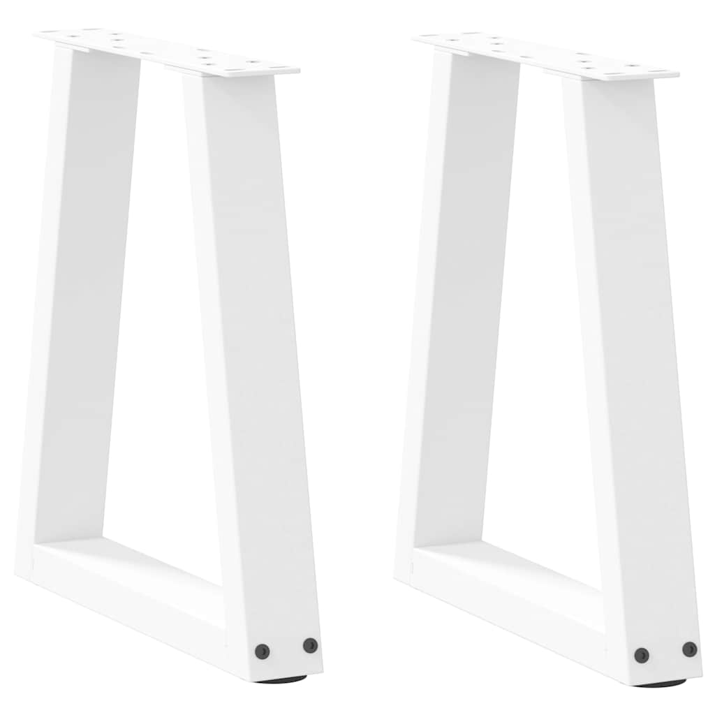Dining Table Legs V-Shape 2 Pcs Steel