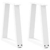 Dining Table Legs V-Shape 2 Pcs Steel