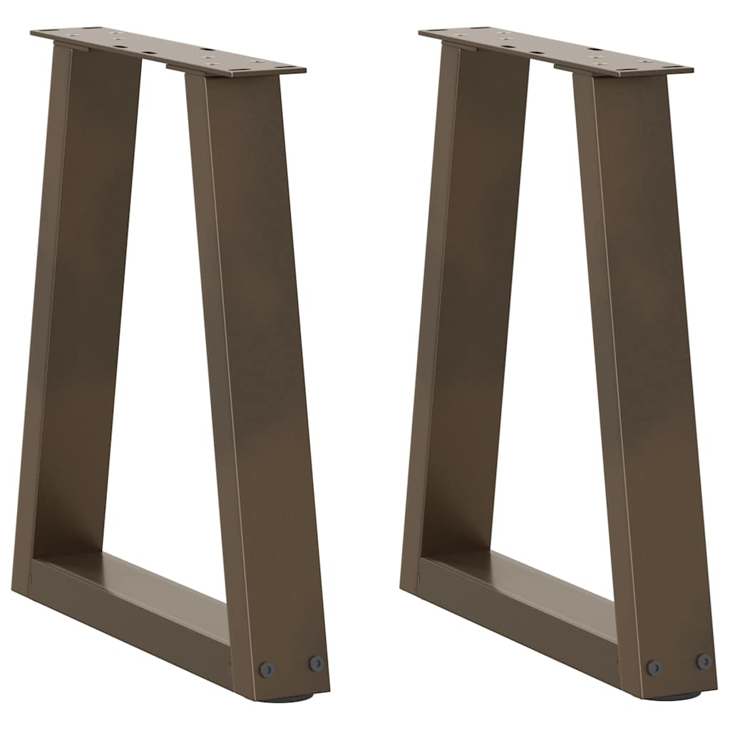 Dining Table Legs V-Shape 2 Pcs Steel