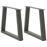 Dining Table Legs V-Shape 2 Pcs Steel