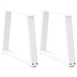 Dining Table Legs V-Shape 2 Pcs Steel