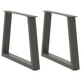Dining Table Legs V-Shape 2 Pcs Steel