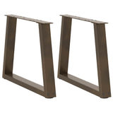 Dining Table Legs V-Shape 2 Pcs Steel