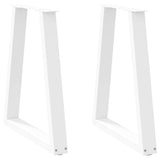 Dining Table Legs V-Shape 2 Pcs Steel